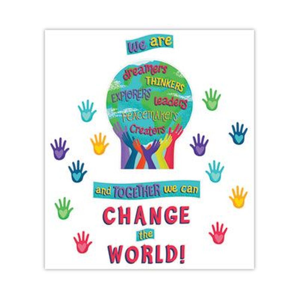 Carson-dellosa Education 47 Pieces One World Motivational Bulletin Board Set