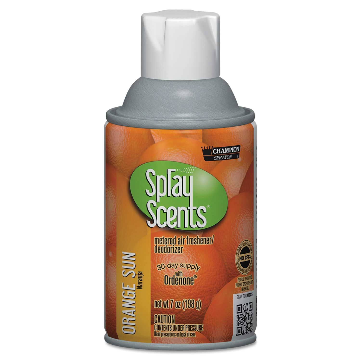 Champion Sprayon Spray Scents Orange Sun Metered Air Freshener Refill, 7 Ounce Aerosol -- 12 Per Case