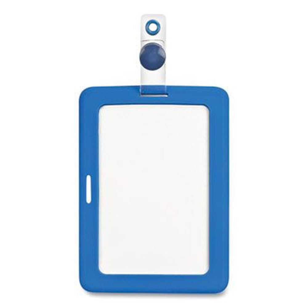 Cosco Blue Vertical/horizontal Myid Badge Holder, 3 5/8 X 2 1/4 Inch