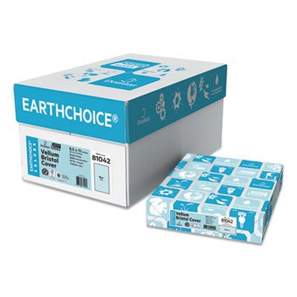 Domtar Blue Cover Stock, 67 Pound Bristol Weight -- 250 Per Pack