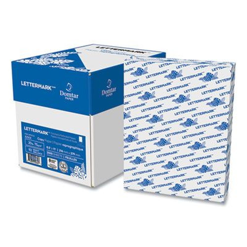 Lettermark White 92 Bright 19-hole Side Punched Custom Cut-sheet Copy Paper, 20 Pound Bond Weight -- 500 Per Ream