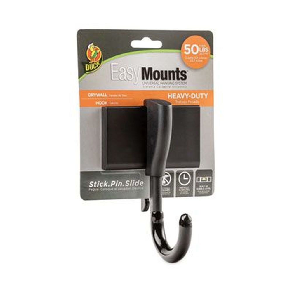 Duck Black Fiberglass Easymounts Medium Hook, 50 Pound Capacity