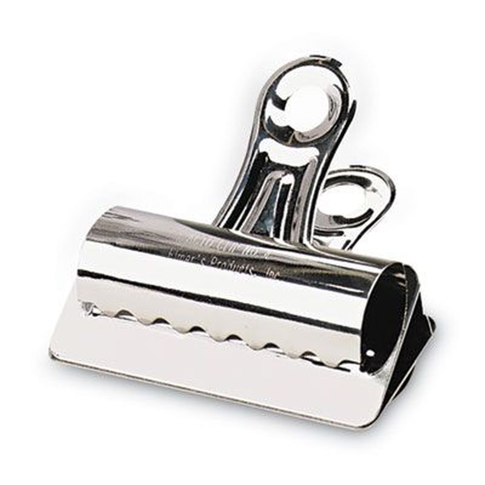 X Acto Jumbo Nickel Bulldog Clips -- 12 Per Box