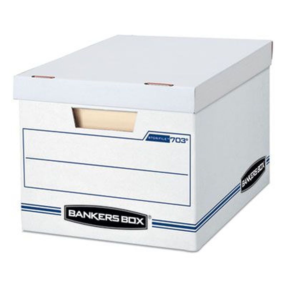 Bankers Box White Stor/file Basic Duty Storage Box, 12 X 16.25 X 10.5 Inch -- 20 Per Case
