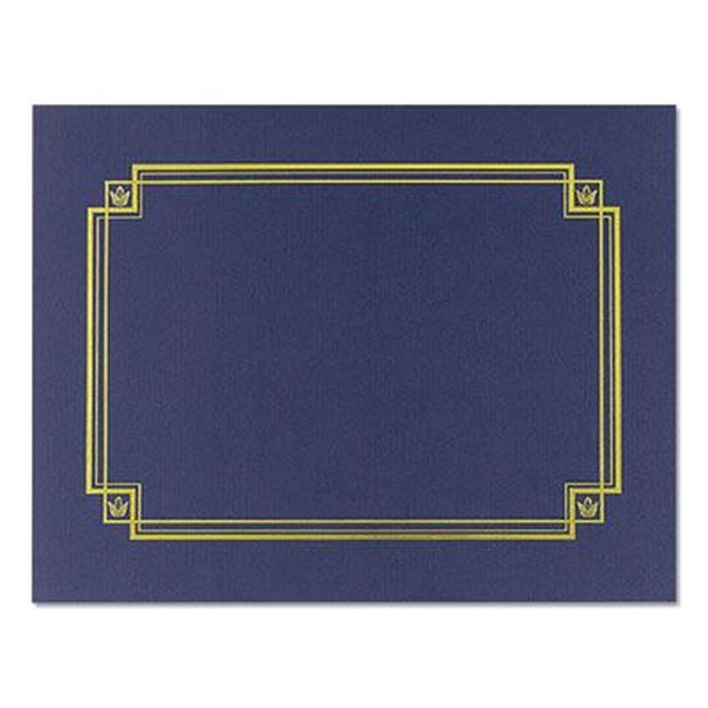 Great Papers Navy Premium Textured Certificate Holder, 12.65 X 9.75 Inch -- 3 Per Pack