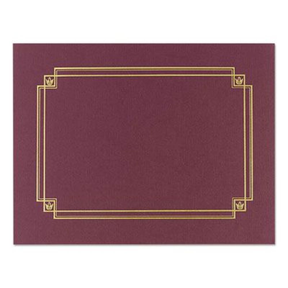 Great Papers Burgundy Premium Textured Certificate Holder, 12.65 X 9.75 -- 3 Per Pack