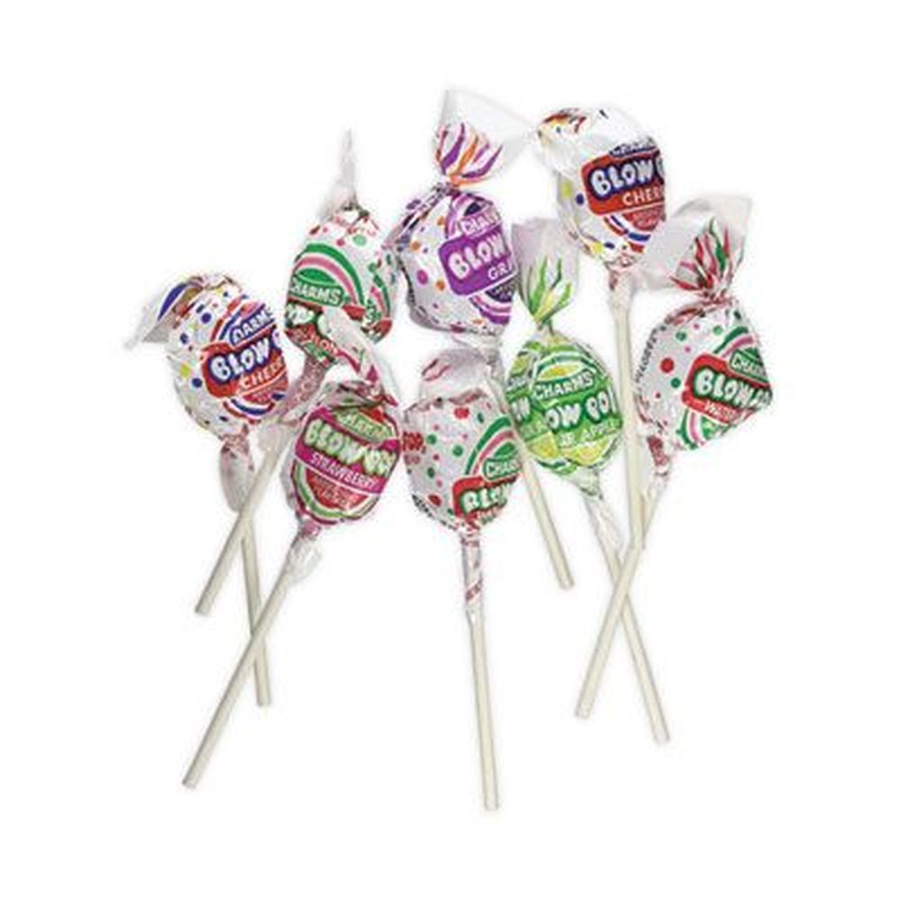 Charms Assorted Flavors 1 Ounce Blow Pops, 100 Per Box -- 1 Each.