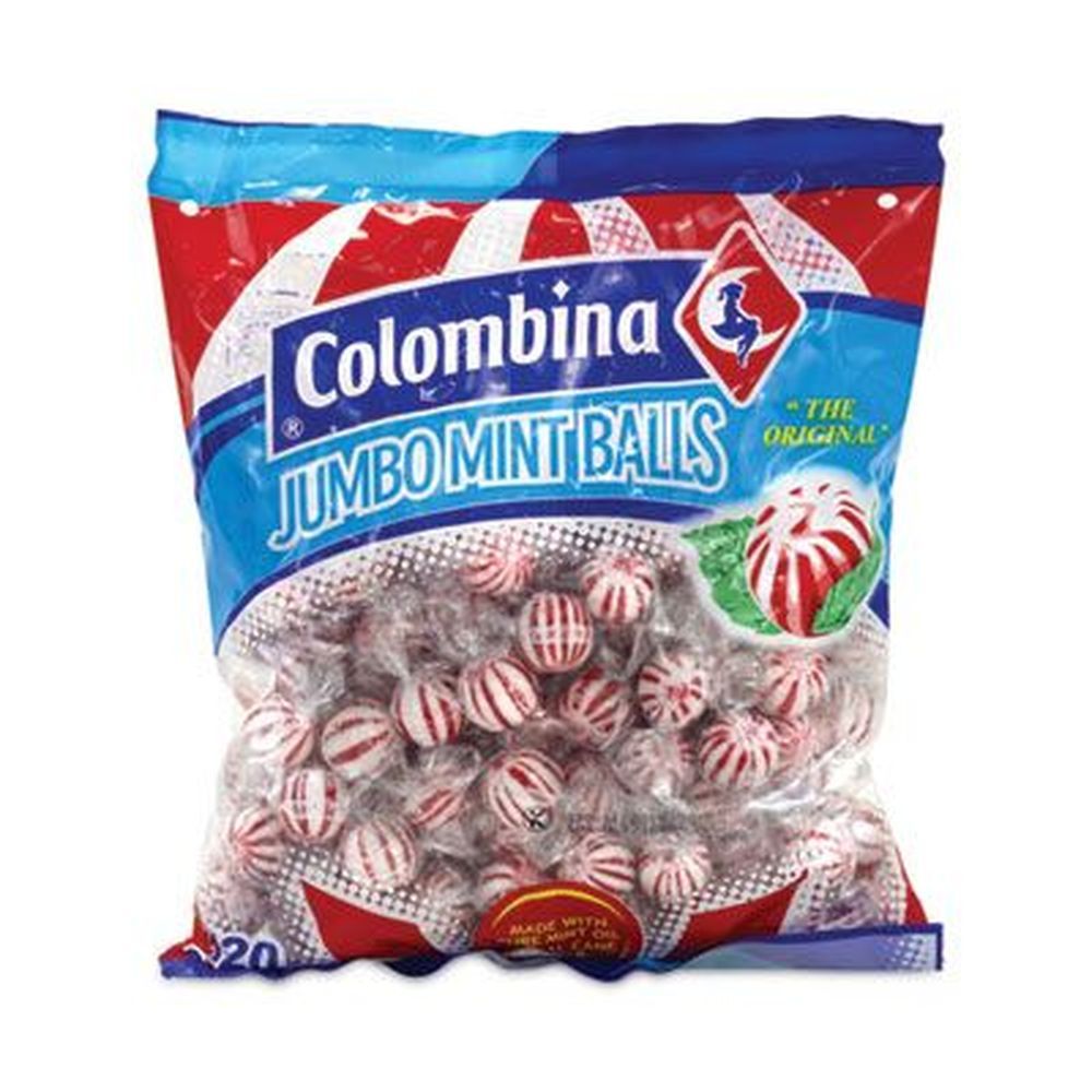 Colombina Jumbo Peppermint Ball, 38.1 Ounce Bag