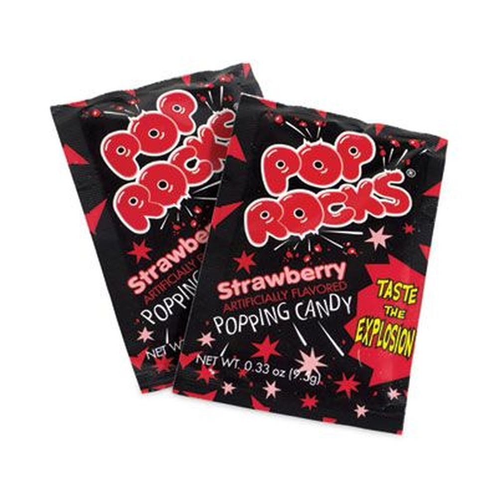 Pop Rocks Strawberry Sugar Candy, 0.33 Ounce Pouch -- 24 Per Pack