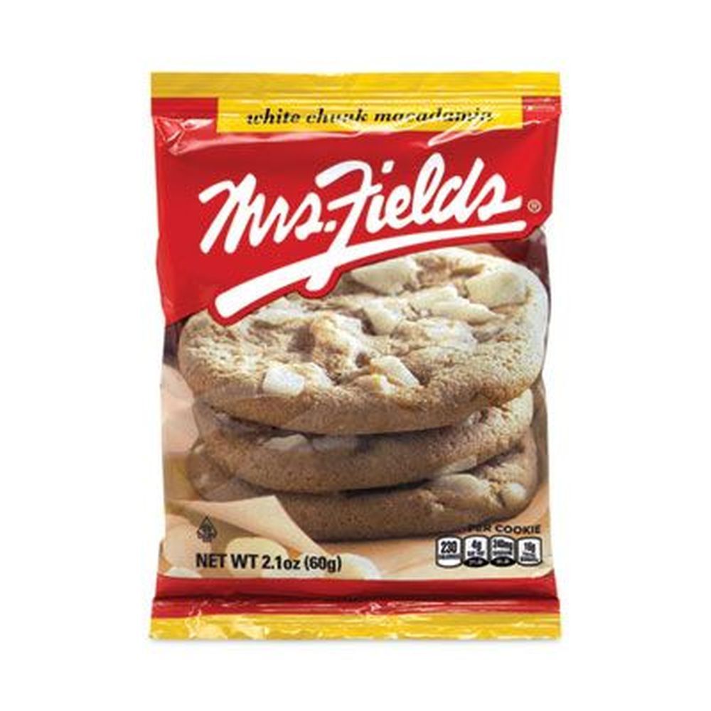Mrs Fields Individually Wrapped White Chocolate Chunk Macadamia Cookies, 2.1 Ounce -- 12 Per Box
