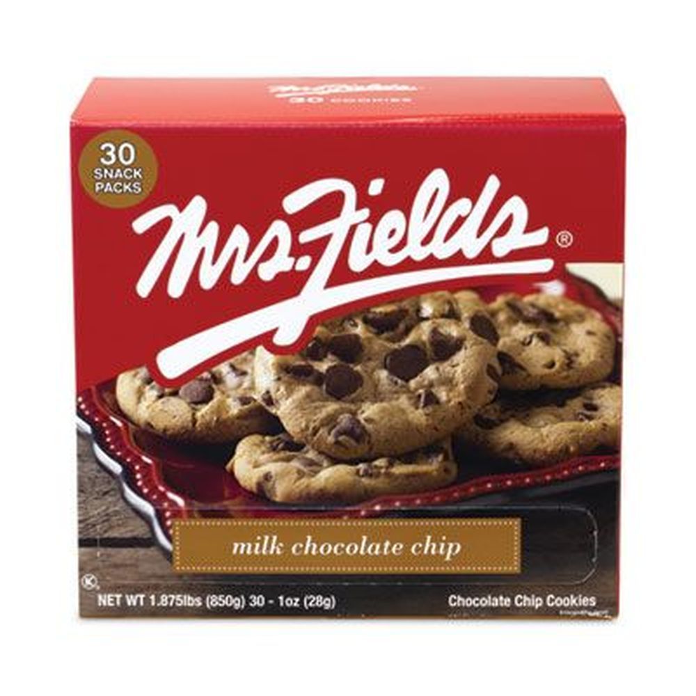 Mrs Fields Individually Wrapped Milk Chocolate Chip Cookies, 1 Ounce -- 30 Per Box