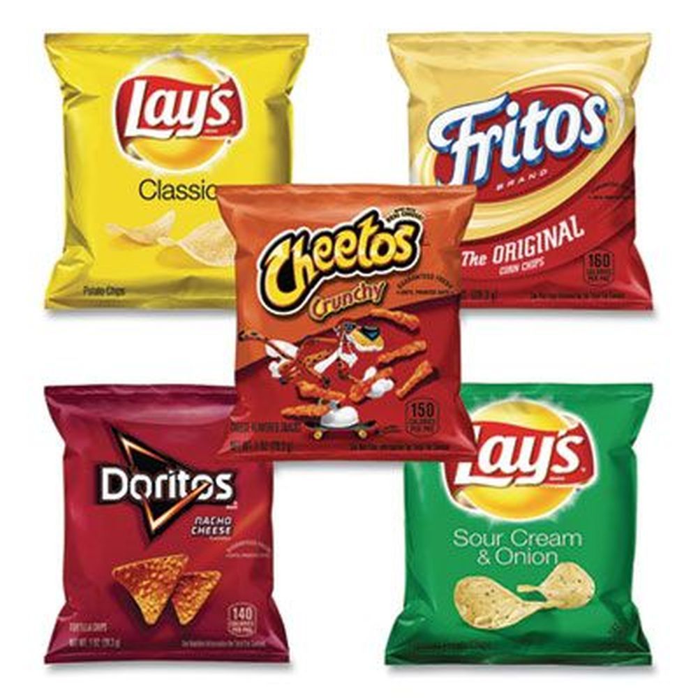 Frito-lay Assorted Flavors Potato Chips, 1 Ounce Bag -- 50 Bags Per Case
