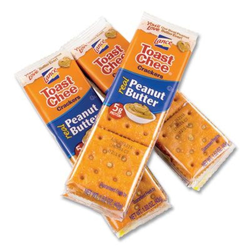 Lance Toast Chee Peanut Butter Cracker Sandwiches, 1.52 Ounce Pack -- 40 Packs Per Box