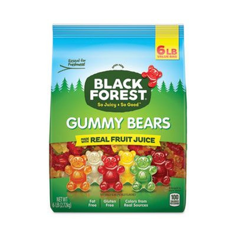 Black Forest Assorted Gummy Bears, , 6 Pound Bag