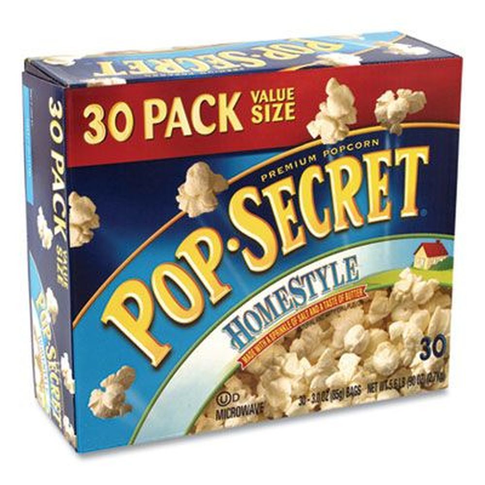 Pop Secret Homestyle Microwave Popcorn, 3 Ounce -- 30 Per Case