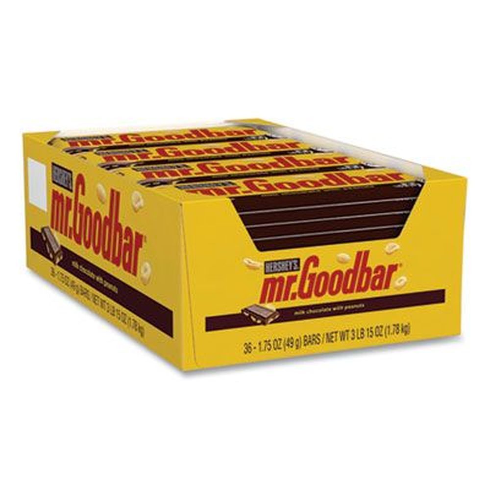 Mr Goodbar Chocolate Candy Bar, 1.75 Ounce -- 36 Bars Per Box