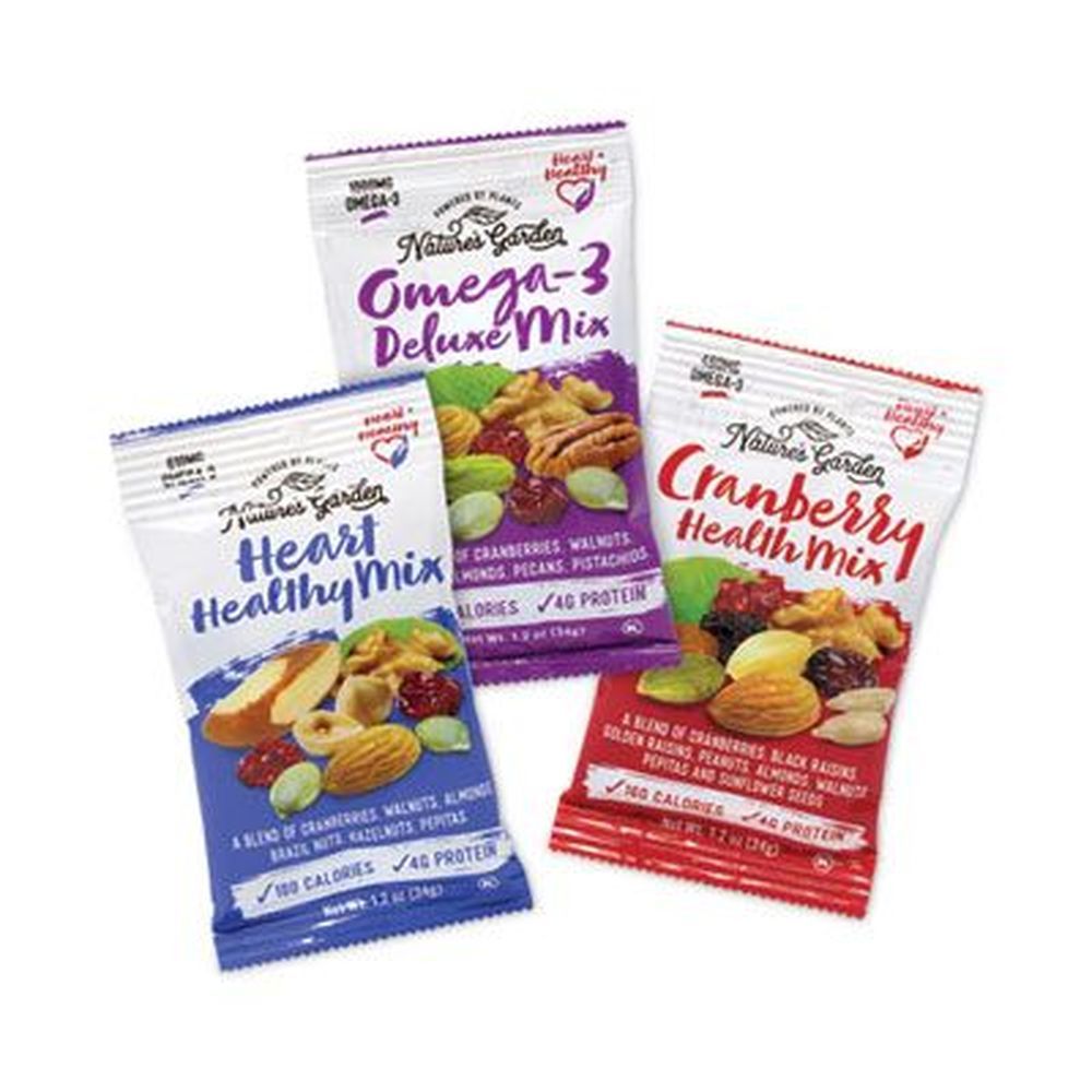 Natures Garden Healthy Trail Mix - Snack Packs, 1.2 Ounce Pouch -- 50 Pouches Per Pack