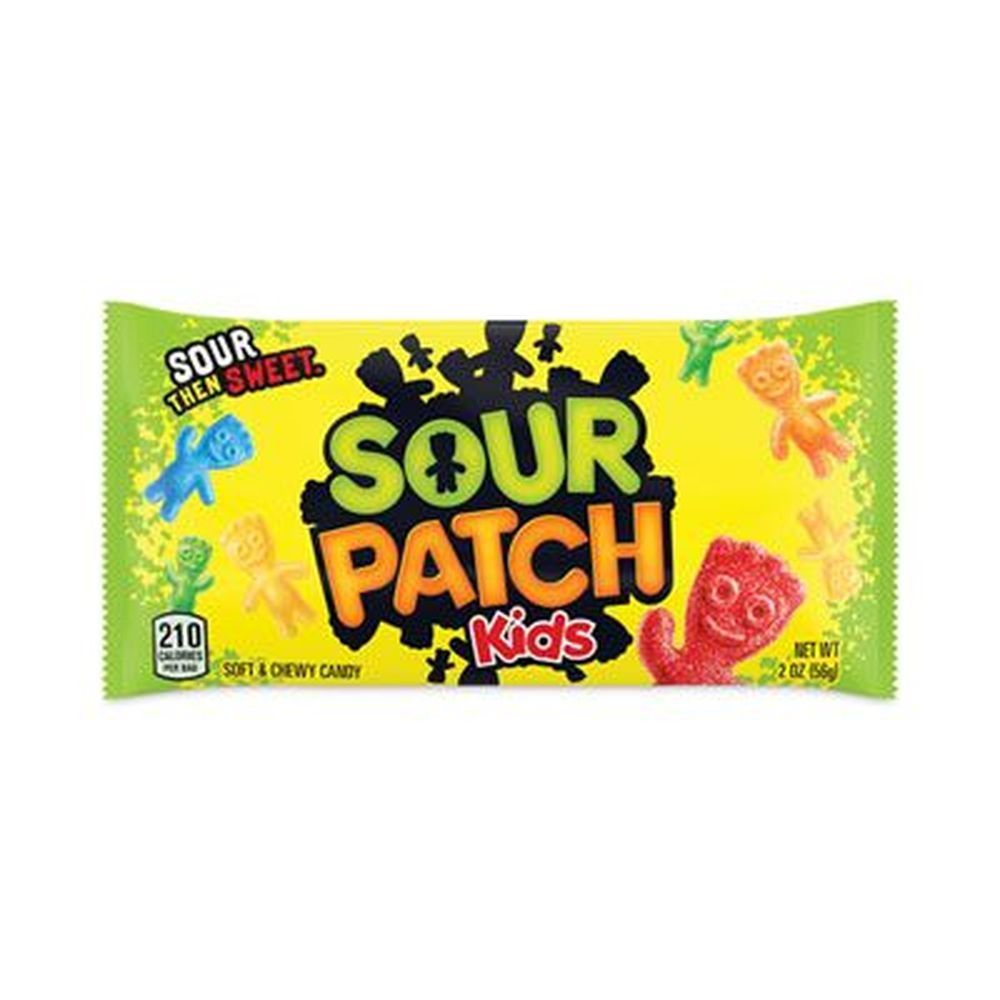 Sour Patch Kids Assorted Chewy Candy, 2 Ounce -- 24 Per Pack