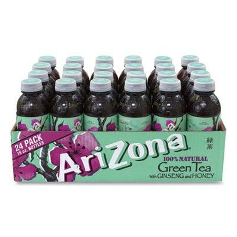 Arizona Green Tea With Ginseng And Honey, 16 Ounce Can -- 24 Per Pack