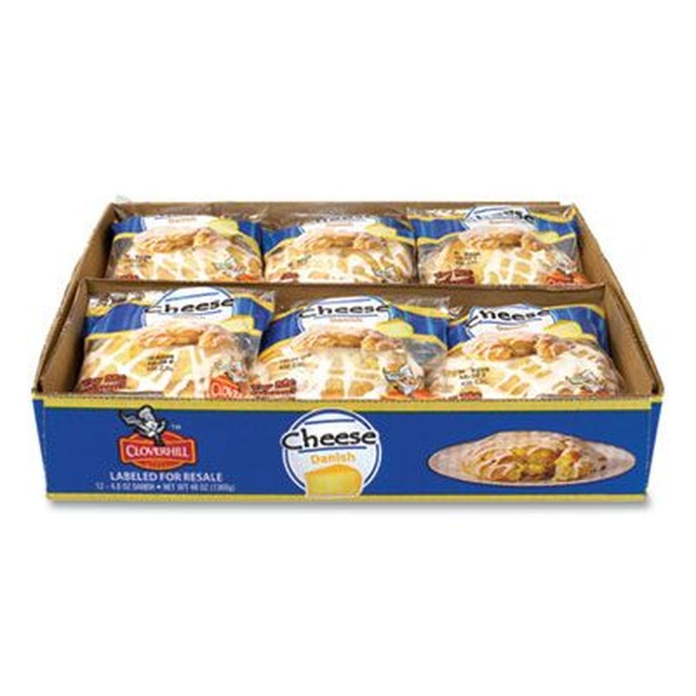 Cloverhill Bakery Cheese Danish, 4 Ounce -- 12 Per Box
