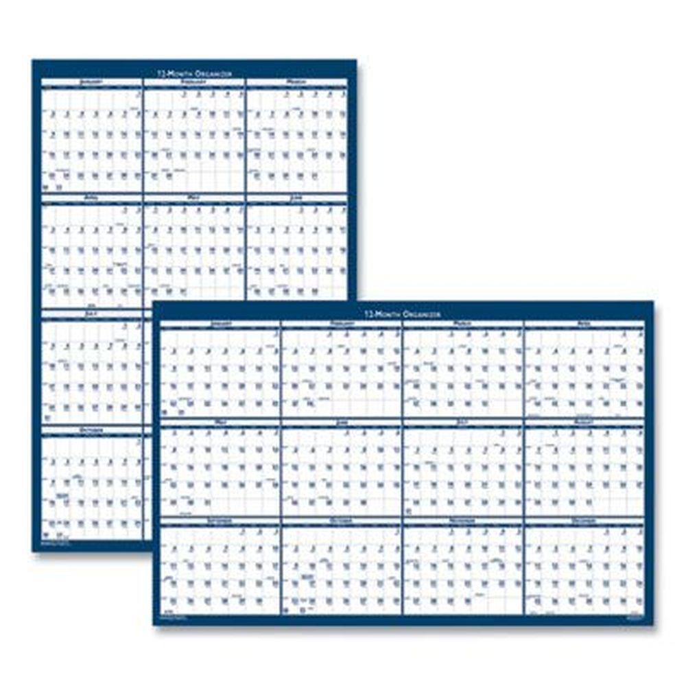 House Of Doolittle 12 Month Non Laminated Recycled Yearly Reversible Wall Calendar, 24 X 37 Inch