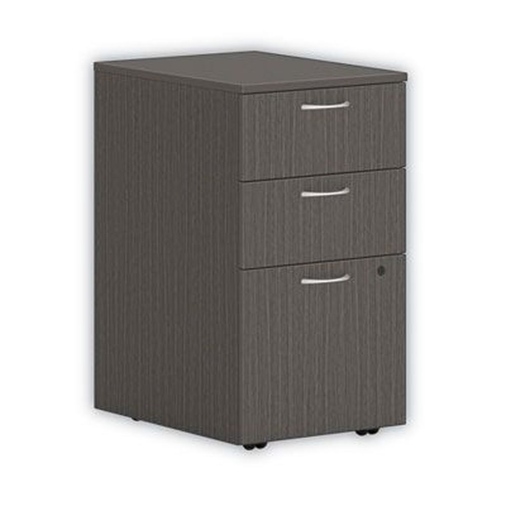 Hon Slate Teak Left Or Right 3-drawers Box/box/file Legal/letter Mod Mobile Pedestal Cabinet, 15 X 20 X 28 Inch