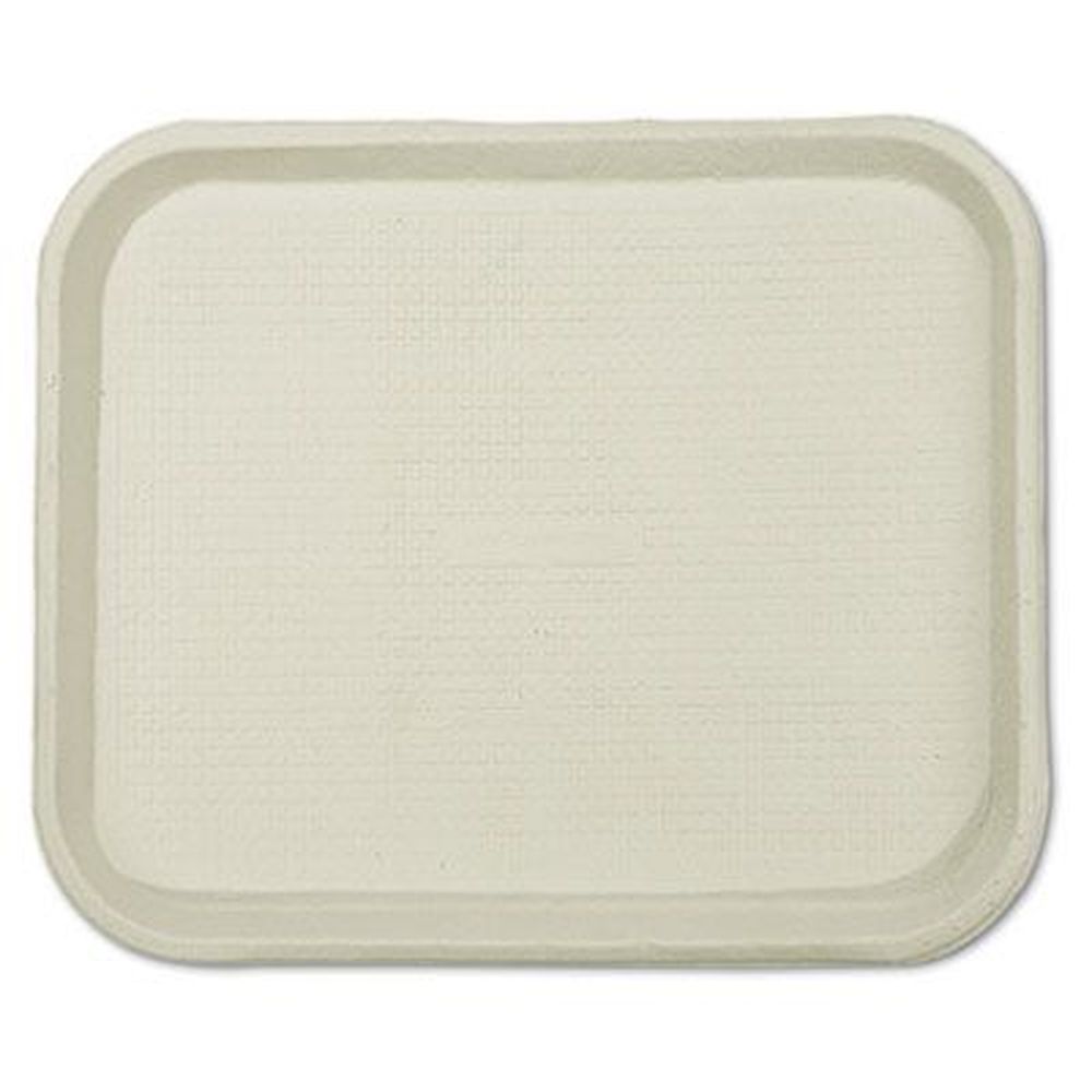 Chinet White 1-compartment Savaday Molded Fiber Food Tray, 9 X 12 X 1 Inch -- 250 Per Case