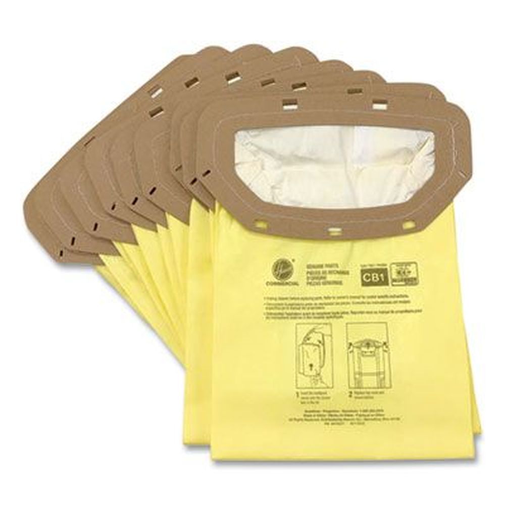 Hoover Commercial Allergen Cb1 Disposable Open Mouth Vacuum Bag -- 10 Per Pack