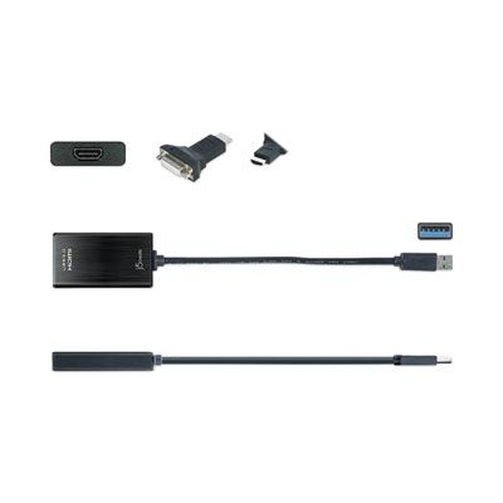 J5create Black Usb To Hdmi/dvi Adapter, 7.87 Inch
