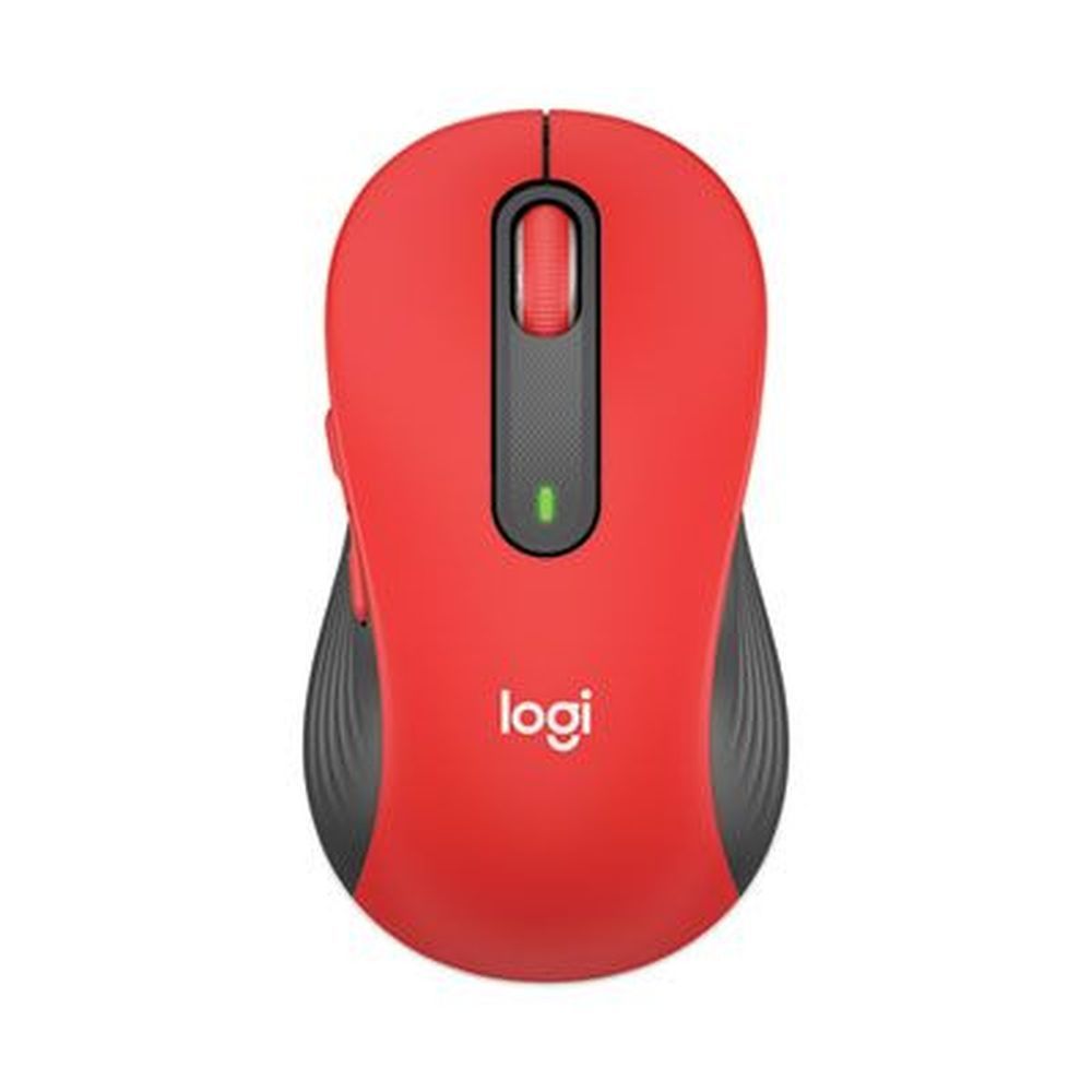 Logitech Signature M650 Red Large 2.4 Ghz Frequency Right Hand Wireless Mouse