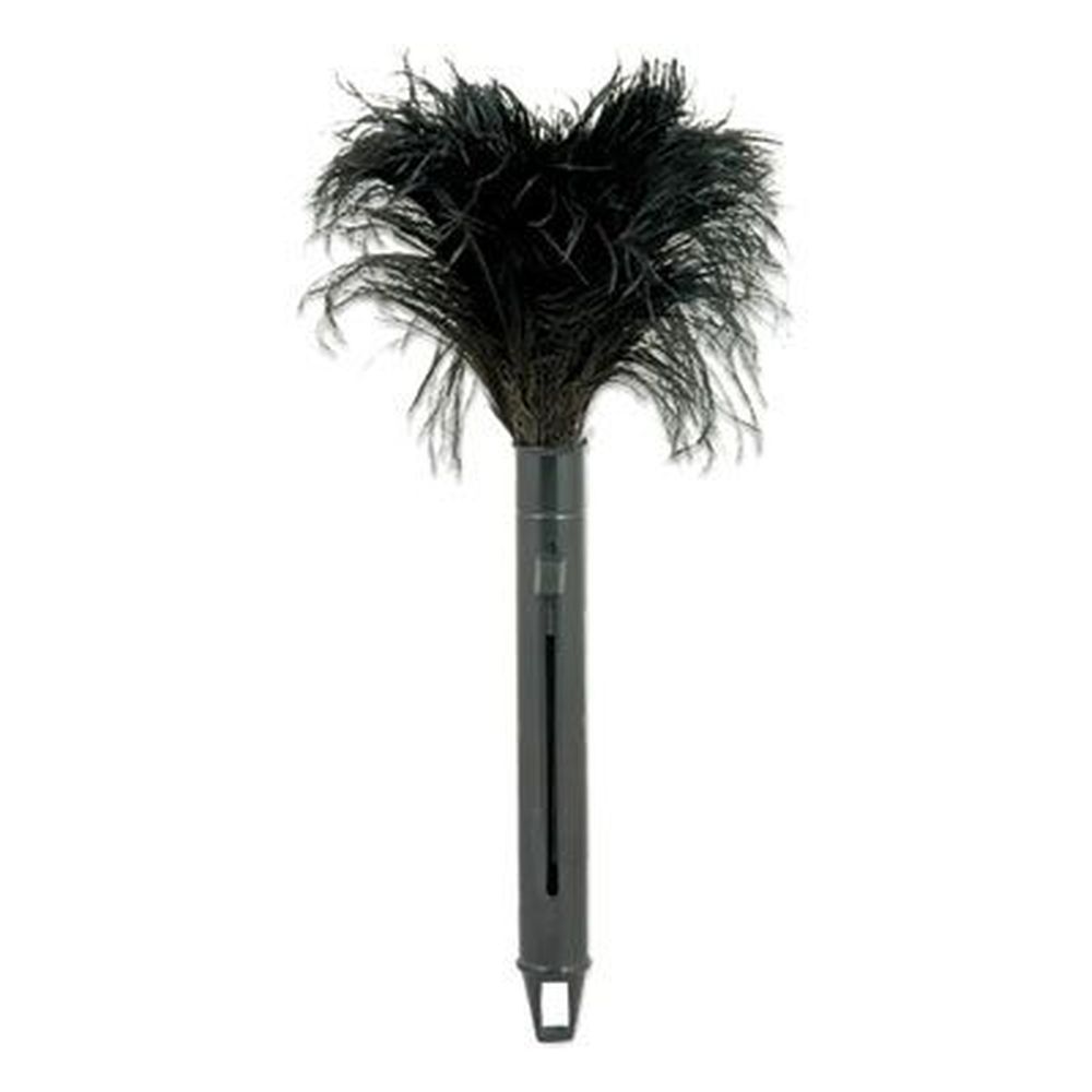 O Dell Black Pop Top Ostrich Feather Duster, 9 To 14 Inch Handle