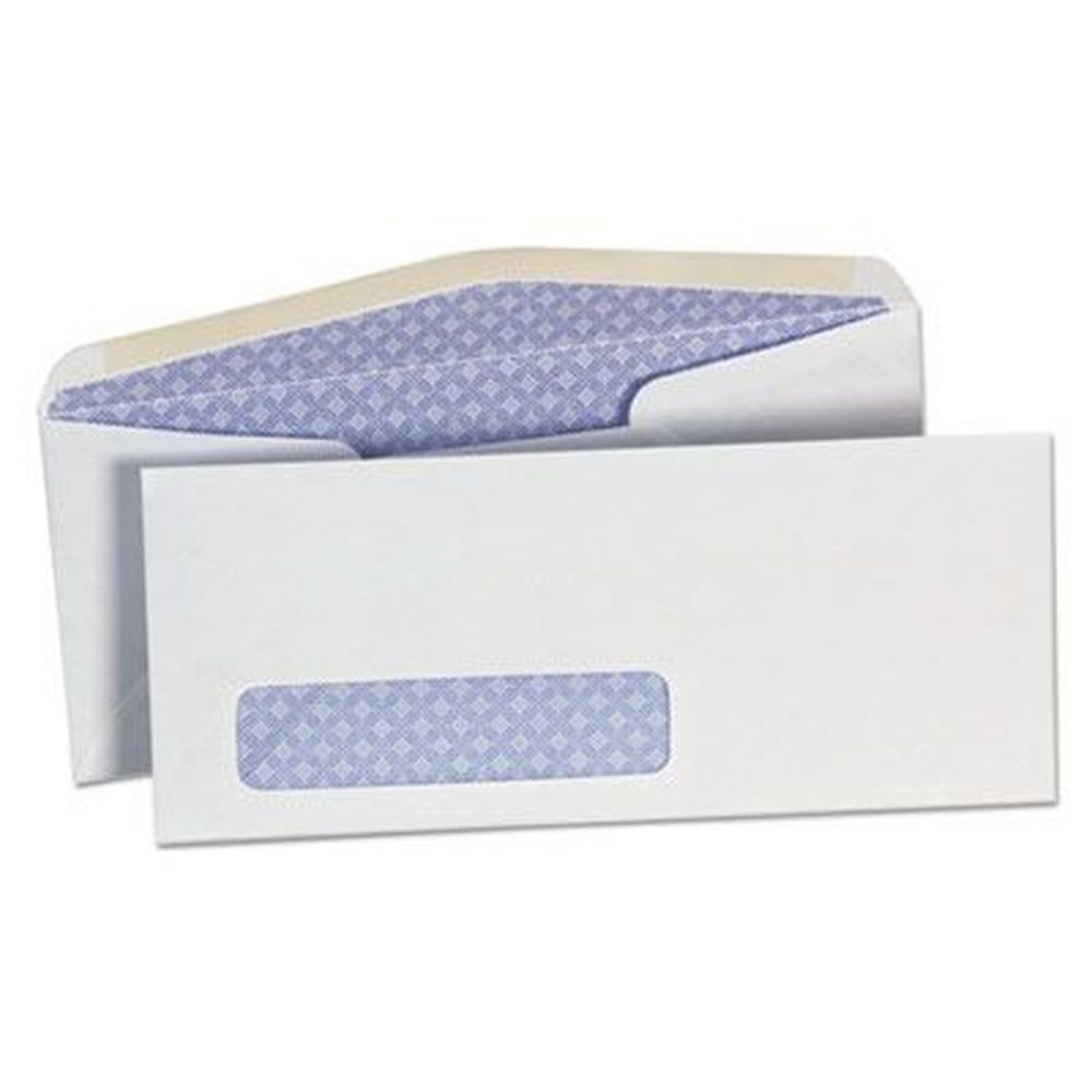 Office Impressions White Gummed Closure Commercial Flap Number 10 Trade Size Security Tint Envelope,4.13 X 9.5 Inch -- 500 Per Box