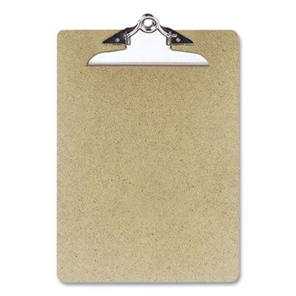 Officemate Brown 1 Inch Clip Capacity Recycled Hardboard Clipboard, Holds 8.5 X 11 Sheets -- 3 Per Pack