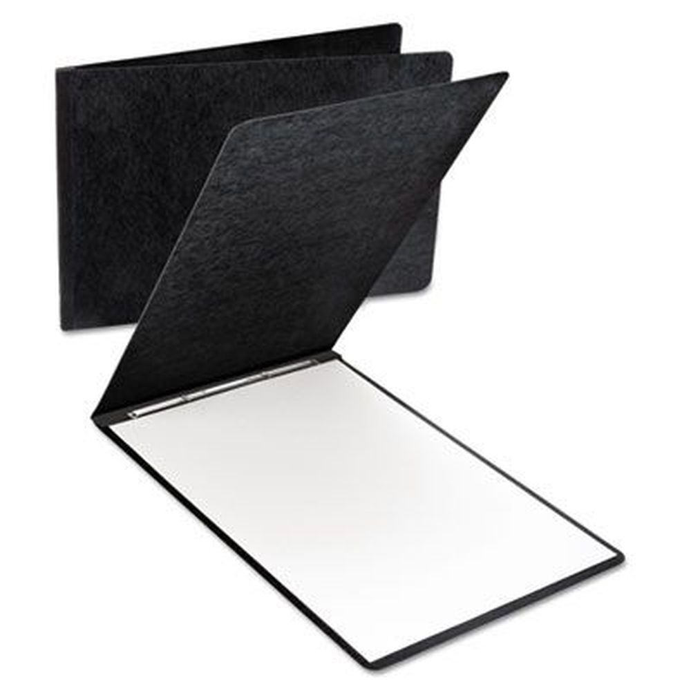 Oxford Black Two Prong Fastener Extra Large Pressboard Report Cover With Reinforced Side Hinge, 11 X 17 Inch