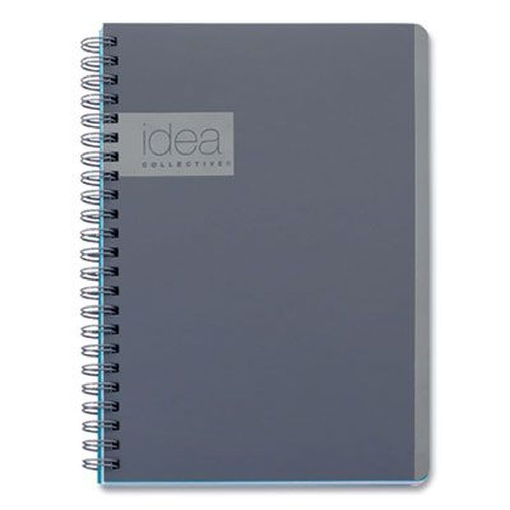 Oxford Medium/college Rule Idea Collective Professional 80 Sheets Notebook With Gray Cover, 8 X 4.87 Inch Sheet