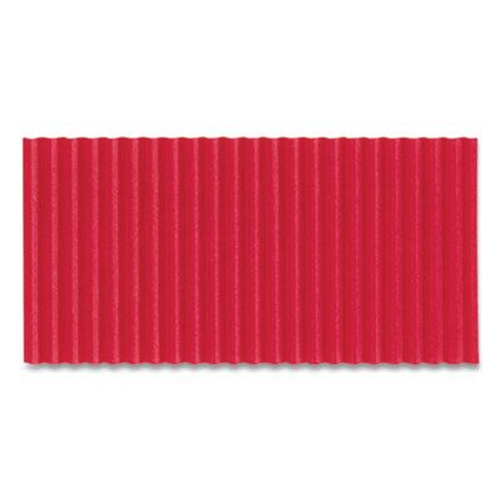 Pacon Flame Red Corobuff Corrugated Paper Roll, 48 Inch X 25 Feet
