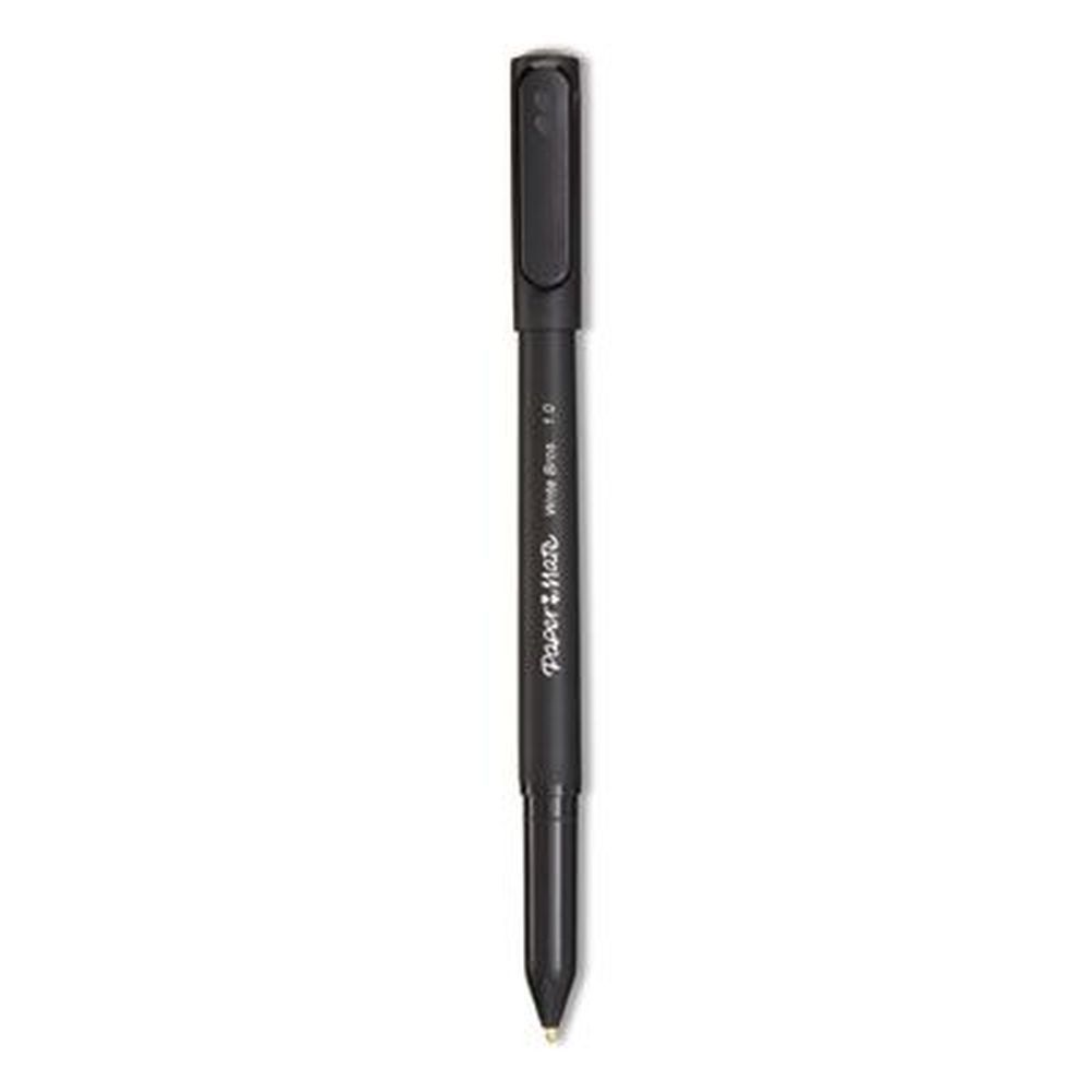 Paper Mate Write Bros Medium 1 Mm Black Barrel Ballpoint Pen Stick -- 12 Per Case