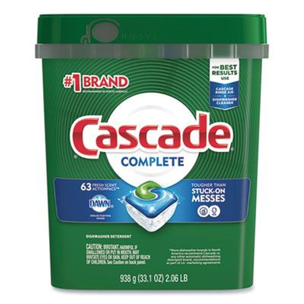 Cascade Fresh Scent Complete Actionpacs -- 63 Per Pack
