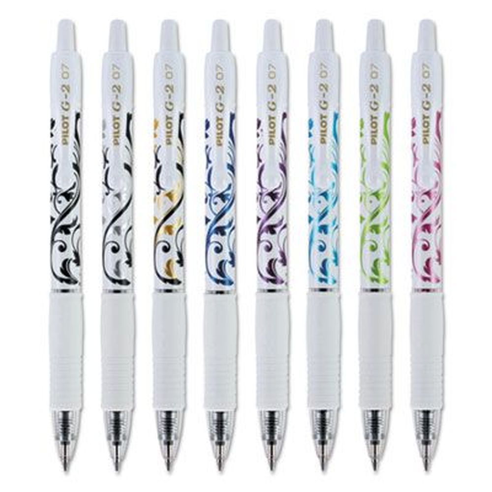 Pilot Fine 0.7 Mm Five Assorted Ink And Barrel Colors Retractable G2 Fashion Premium Gel Pen -- 5 Per Pack