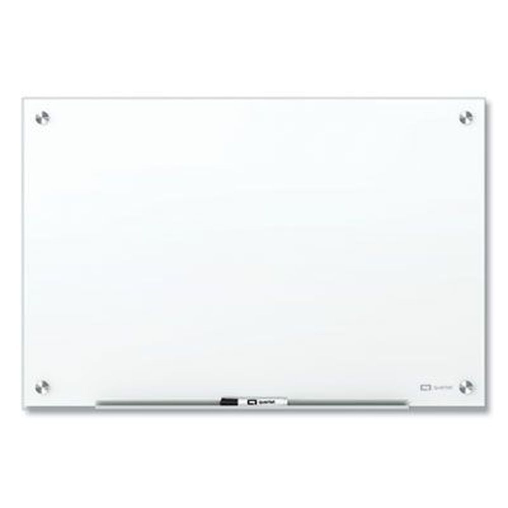 Quartet White Surface Brilliance Glass Dry Erase Board, 48 X 48 Inch