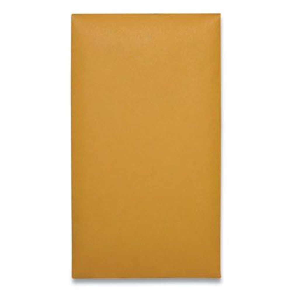 Quality Park Brown Kraft Number 6 Square Flap Clasp/gummed Closure Coin And Small Parts Envelope, 0.38 X 6 Inch -- 100 Per Box