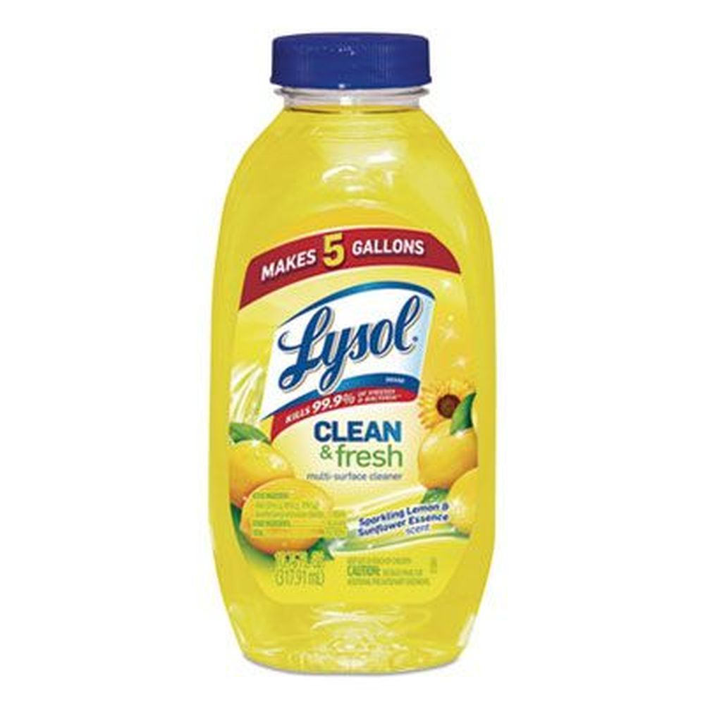 Lysol Clean And Fresh Sparkling Lemon And Sunflower Essence Multi Surface Cleaner, 10.75 Ounce Bottle -- 20 Per Case