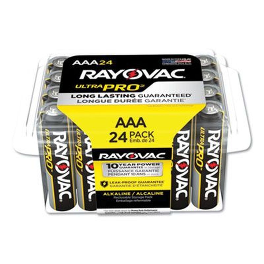 Rayovac Ultra Pro Alkaline Aaa Battery -- 24 Per Pack