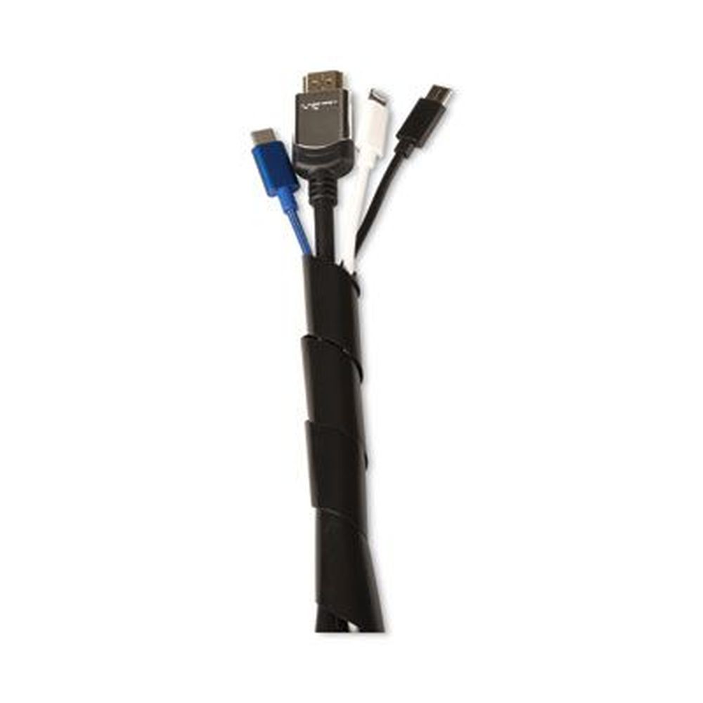 Ut Wire White Flexi Cable Wrap, 0.5 Inch To 1 Inch X 12 Feet