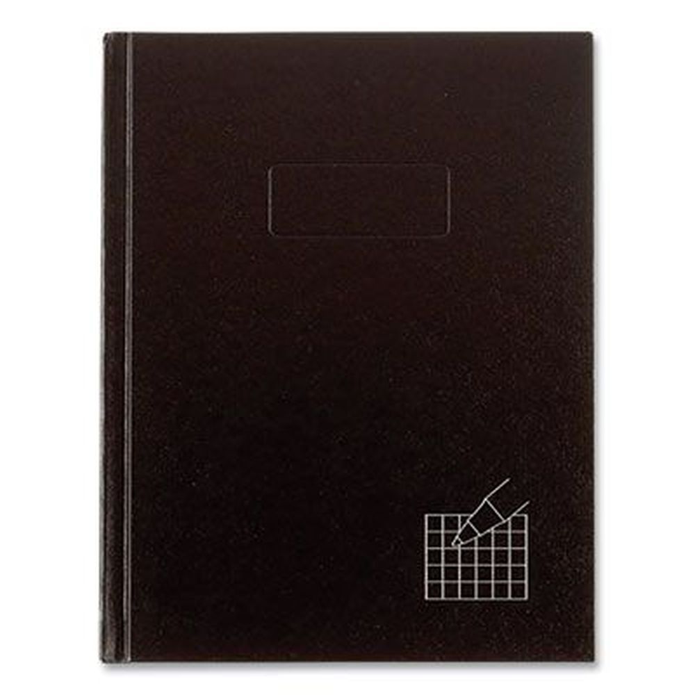 Blueline Quadrille Rule Professional Computation/laboratory Notebook With Black Cover, 96 Sheets