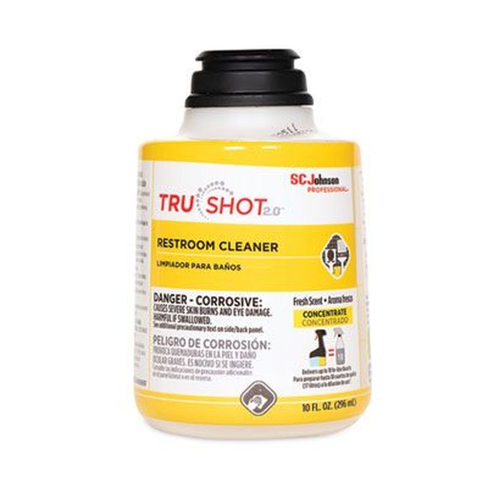 Sc Johnson Professional Trushot Clean Fresh Scent 2.0 Restroom Cleaner, 10 Ounce Cartridge -- 4 Per Case