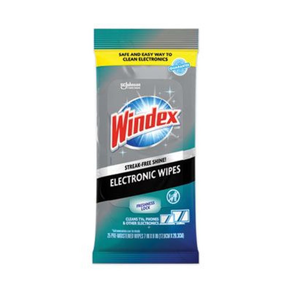 Windex Neutral Scent Electronics Cleaner Wipes, 25 Count