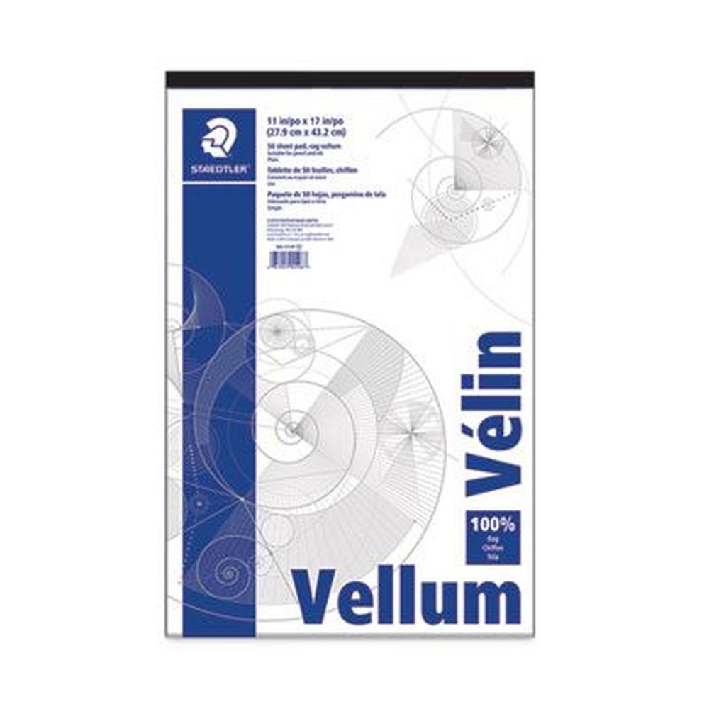 Staedtler 11 X 17 Inch Mars Translucent Vellum Art And Drafting Paper, 50 Per Pad