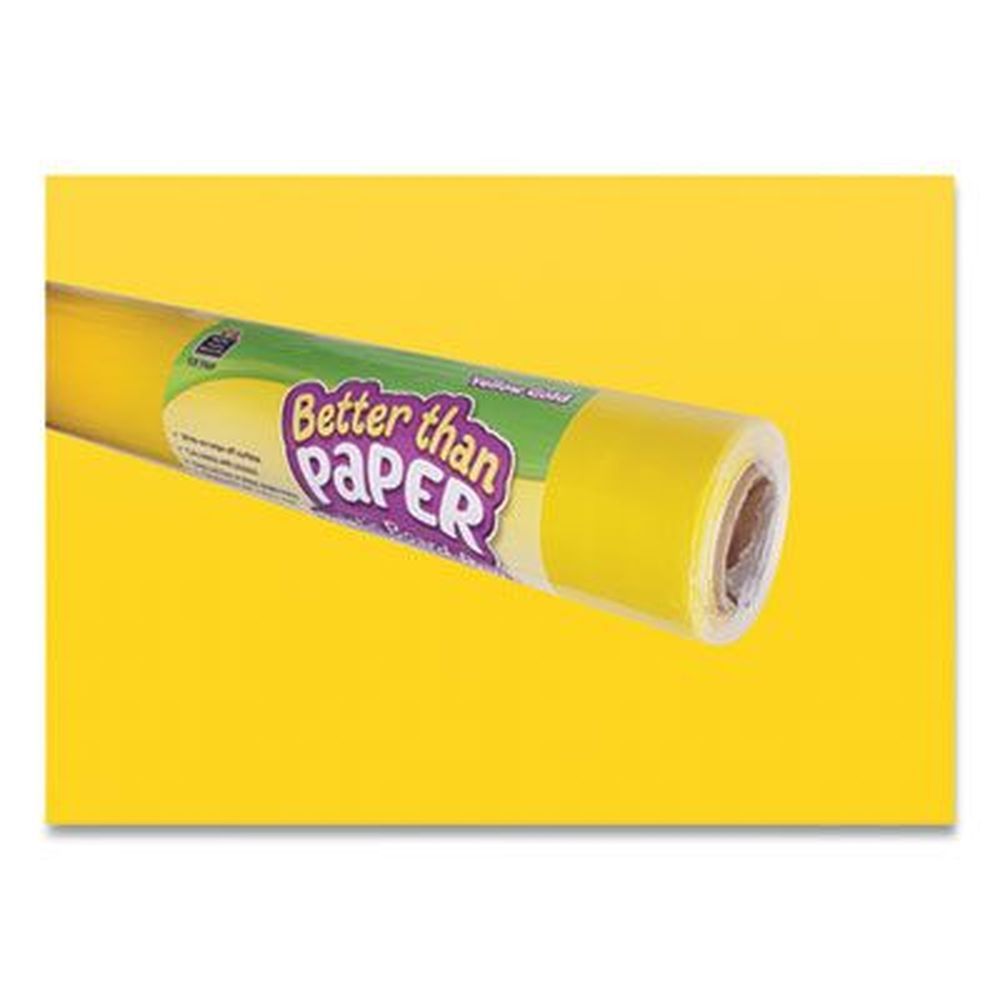 Teacher Created Resources Yellow Gold Better Than Paper Bulletin Board Roll, 4 X 12 Feet