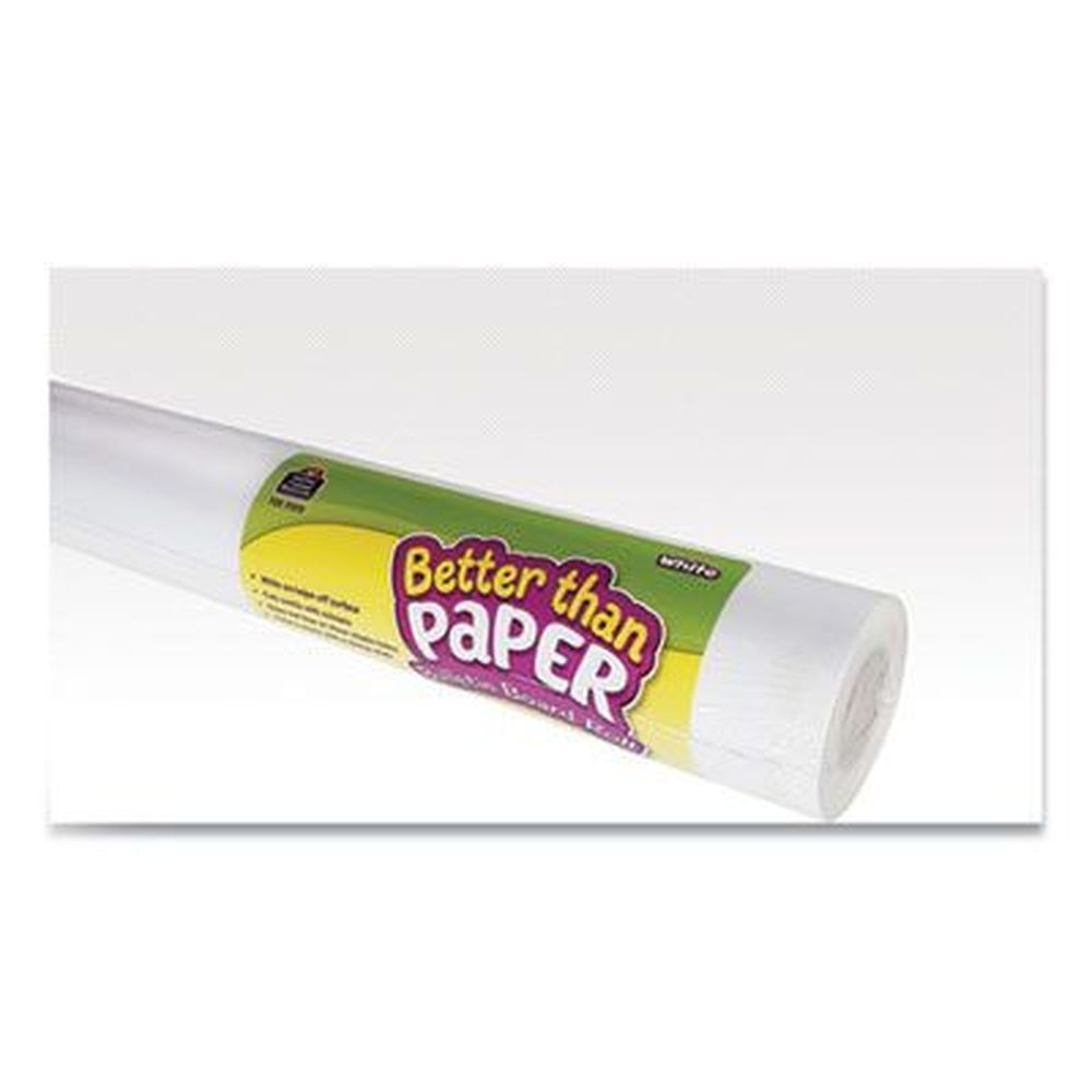 Teacher Created Resources White Better Than Paper Bulletin Board Roll, 4 X 12 Feet